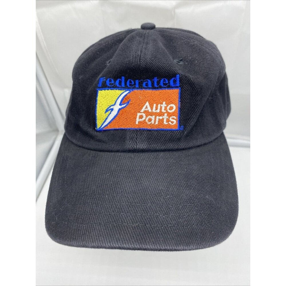Federated Auto Parts Black Baseball Hat Cap Adjustable Strap-back Reybestos